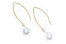 Load image into Gallery viewer, glass ball long-hook earrings