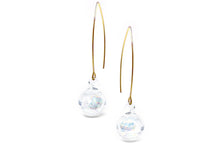 Load image into Gallery viewer, glass ball long-hook earrings