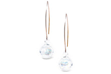 Load image into Gallery viewer, glass ball long-hook earrings