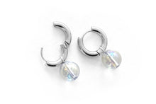 Load image into Gallery viewer, quartz hoop earrings