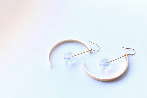 clear quartz earrings