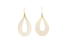 Load image into Gallery viewer, gold mesh earrings