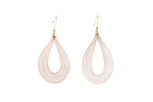 Load image into Gallery viewer, rose gold mesh earrings