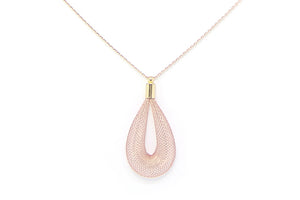 rose gold mesh necklace