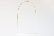 Load image into Gallery viewer, gold long bar necklace