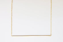 Load image into Gallery viewer, gold long bar necklace