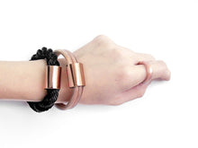Load image into Gallery viewer, black bold bracelet
