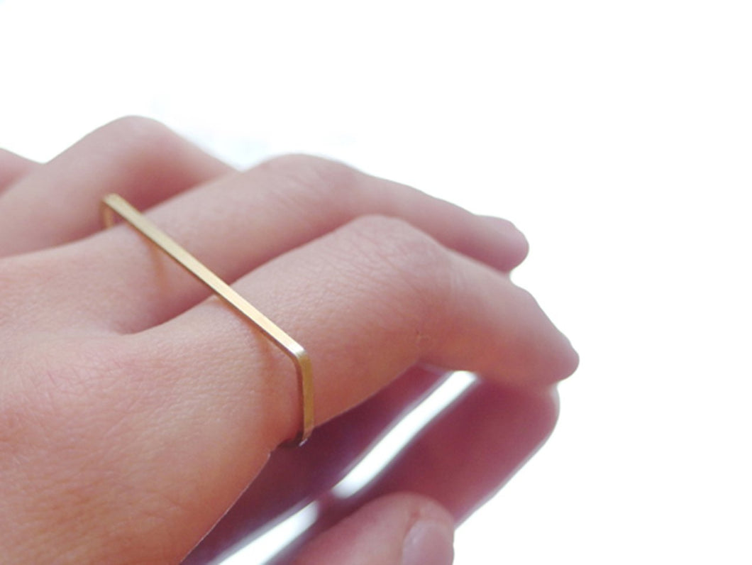 brass double ring N¡2