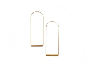 brass earrings