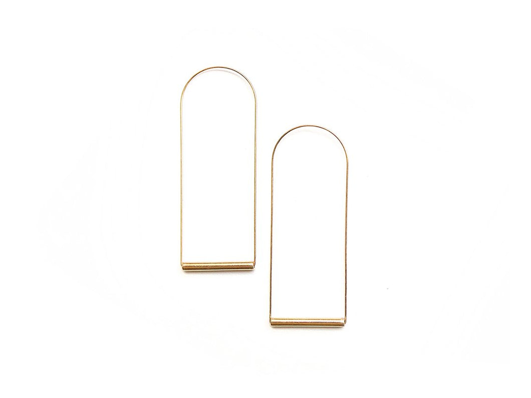 brass earrings